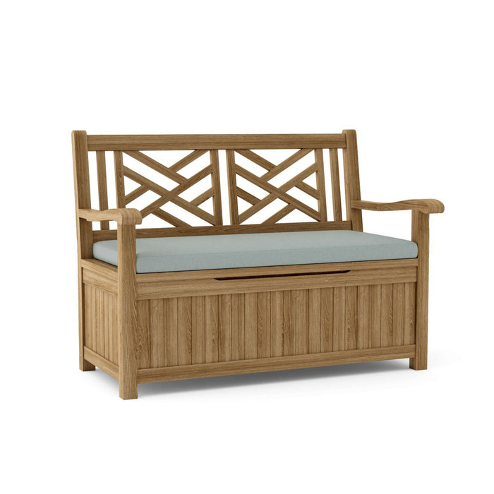 Teak Bench With Storage (2 - Seater) - Vilano - Teak HQ™