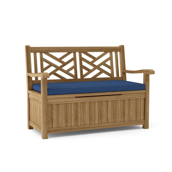 Teak Bench With Storage (2 - Seater) - Vilano - Teak HQ™