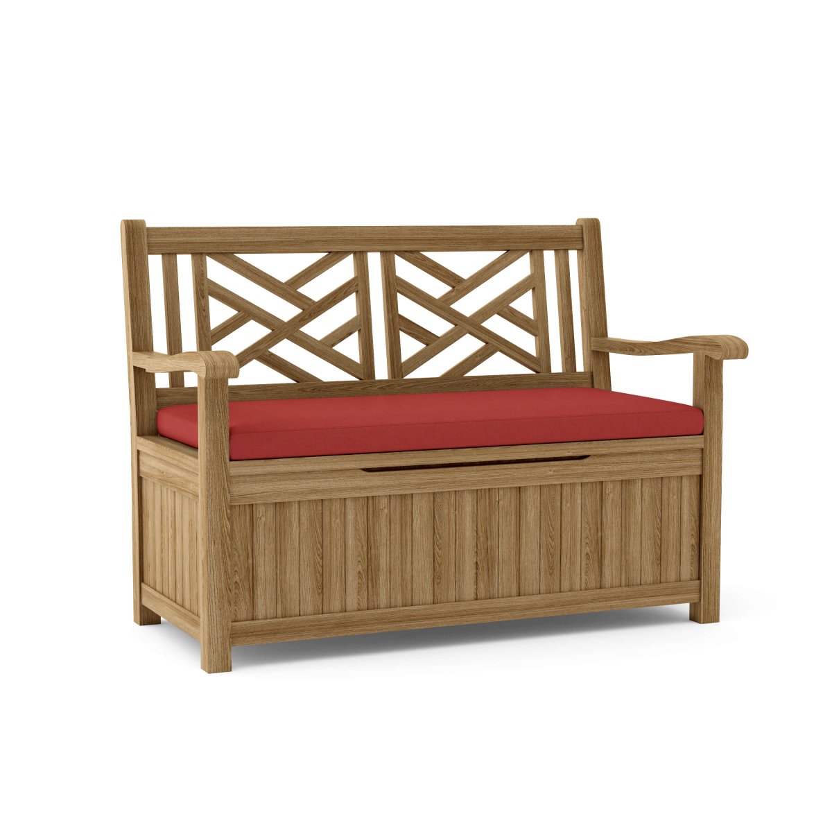 Teak Bench With Storage (2 - Seater) - Vilano - Teak HQ™