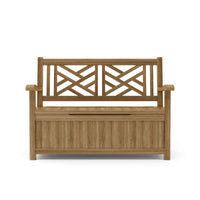 Teak Bench With Storage (2-Seater) - Vilano