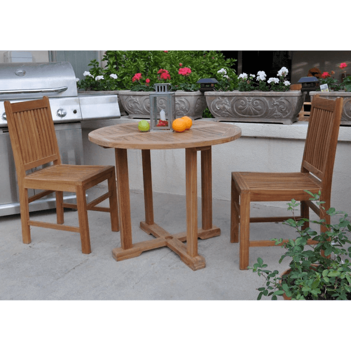 Teak Bistro Set for 2 - Montage (Table) & Saratoga (Chairs) - Teak HQ™