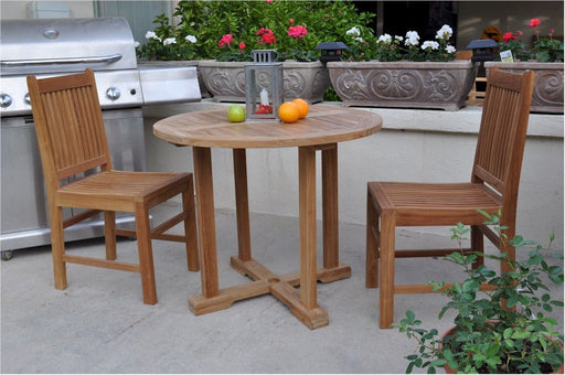 Teak Bistro Set for 2 - Montage (Table) & Saratoga (Chairs) - Teak HQ™