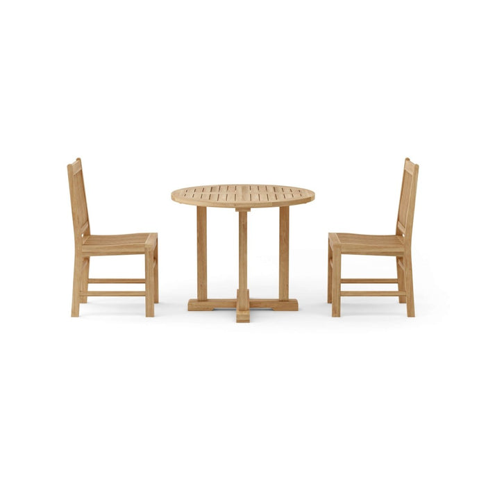 Teak Bistro Set for 2 - Montage (Table) & Saratoga (Chairs) - Teak HQ™