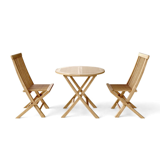 Teak Bistro Set - Windsor (Table) & Classic (2 Chairs) - Teak HQ™