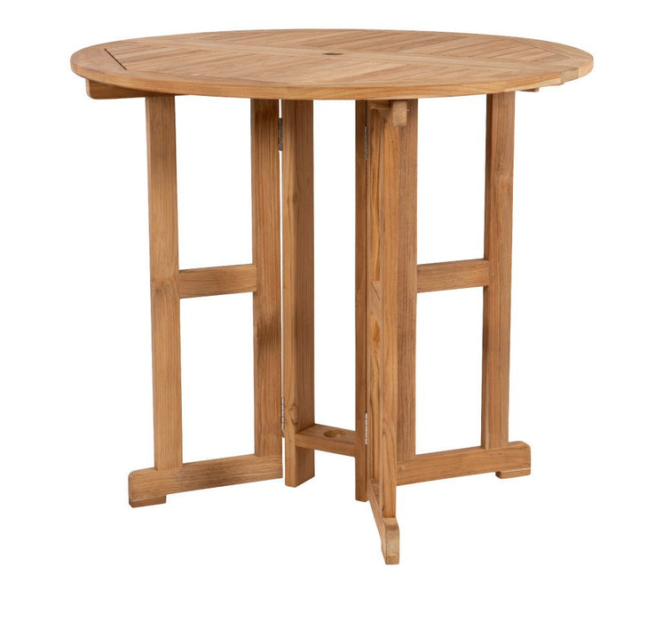 Teak Bistro Table and Chairs - DropLeaf (Table) & Admiral (2 Chairs) - Teak HQ™