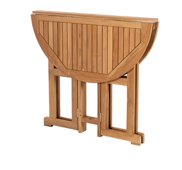 Teak Bistro Table and Chairs - DropLeaf (Table) & Admiral (2 Chairs) - Teak HQ™