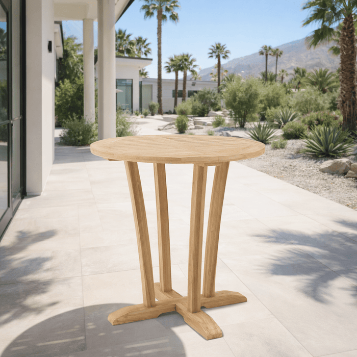 Teak Cafe Table (35" Round) - Descanso - Teak HQ™