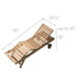 Teak Chaise Lounge Chair With Wheels - Sun Bed - Teak HQ™