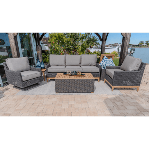 Teak Club Chair That Swivels - Cannes - Teak HQ™