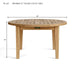 Teak Cocktail Table (35" Round) - Brianna - Teak HQ™