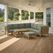 Teak Conversation Set - Natsepa 9 - Piece Sectional Set - Teak HQ™