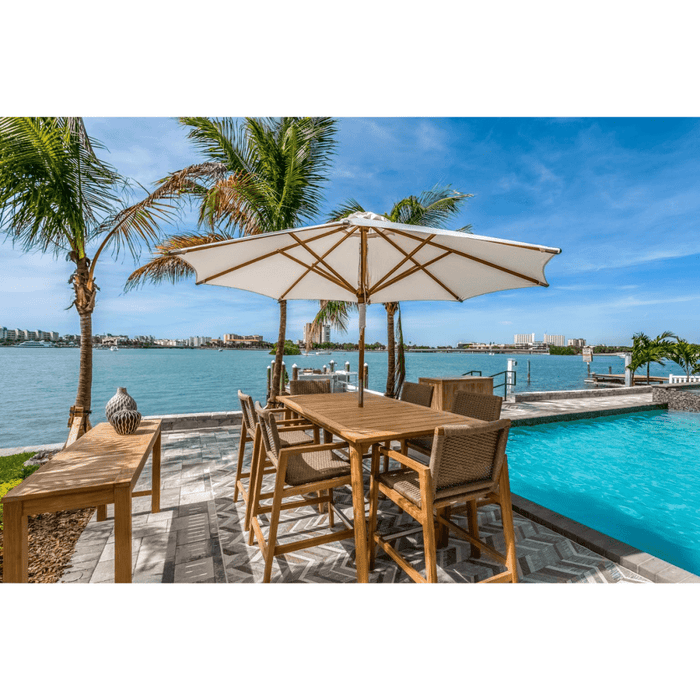 Teak Counter - Height Dining Table Chair - Admiral - Teak HQ™