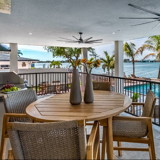 Teak Counter - Height Dining Table Chair - Admiral - Teak HQ™