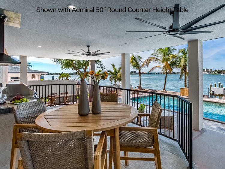 Teak Counter - Height Dining Table Chair - Admiral - Teak HQ™