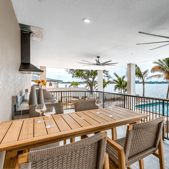 Teak Counter Height Table and Chairs - Admiral - Teak HQ™