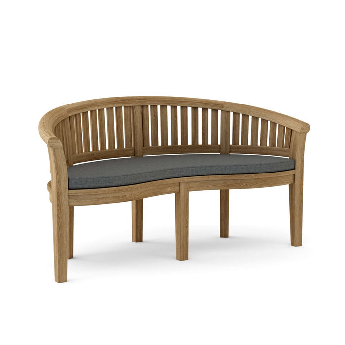Teak Curved Bench (3 - Seater) - Curve - Teak HQ™