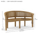 Teak Curved Bench (3 - Seater) - Curve - Teak HQ™