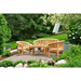 Teak Curved Bench (3 - Seater) - Curve - Teak HQ™