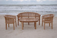 Teak Curved Bench (3 - Seater) - Curve - Teak HQ™