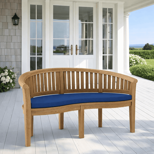 Teak Curved Bench (3 - Seater) - Curve - Teak HQ™