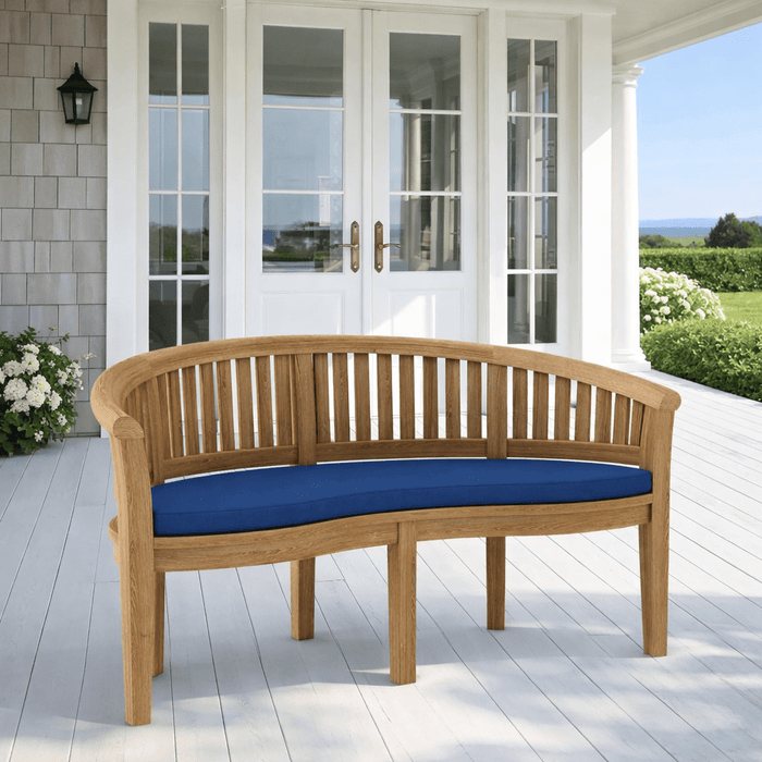 Teak Curved Bench (3 - Seater) - Curve - Teak HQ™
