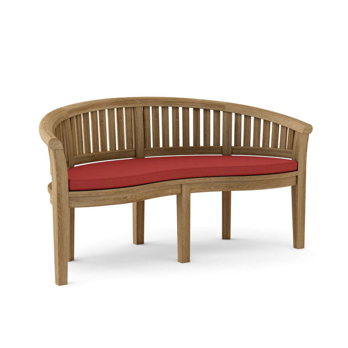 Teak Curved Bench (3 - Seater) - Curve - Teak HQ™