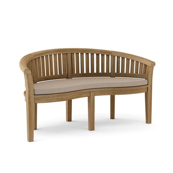 Teak Curved Bench (3 - Seater) - Curve - Teak HQ™