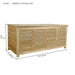 Teak Deck Box (62" Wide) - Amberly - Teak HQ™