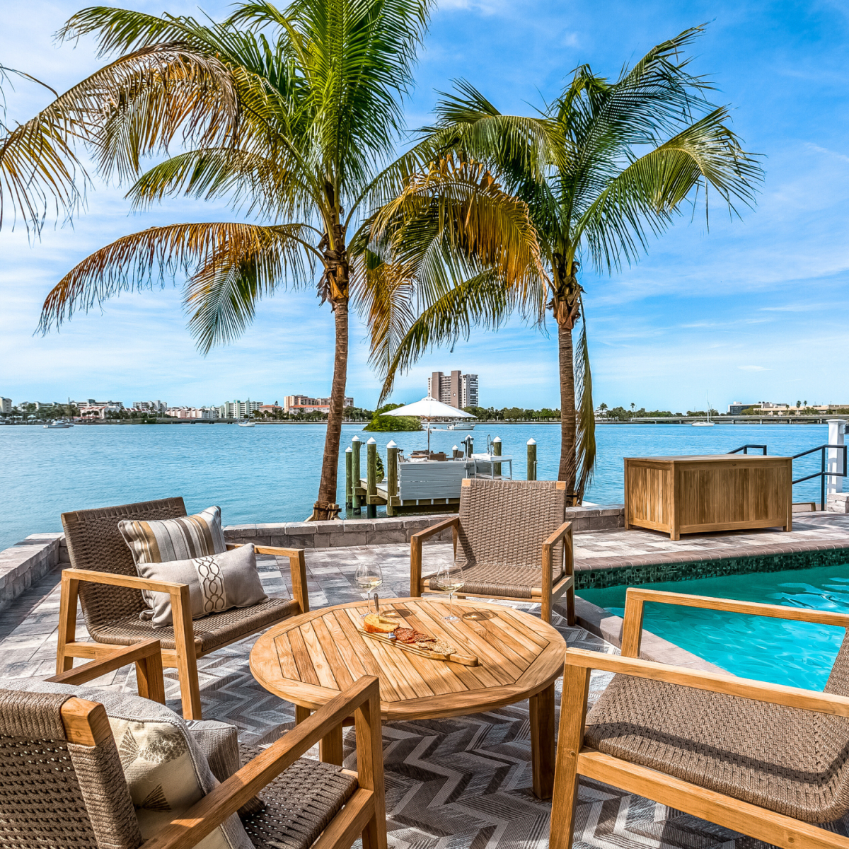 Teak Deck Furniture Set - Admiral (5 Pieces) - Teak HQ™