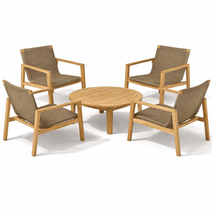 Teak Deck Furniture Set - Admiral (5 Pieces) - Teak HQ™
