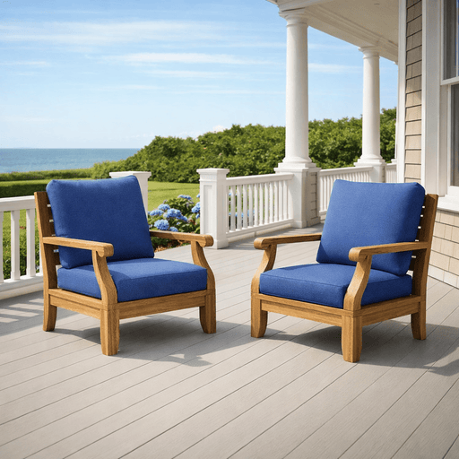 Teak Deep Seating Chair - Riviera - Teak HQ™
