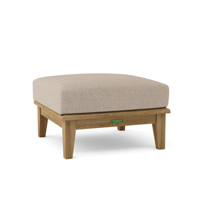 Teak Deep Seating Ottoman - Brianna - Teak HQ™