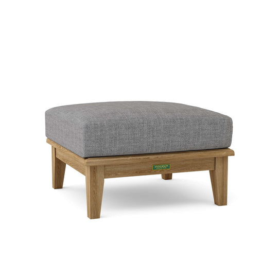Teak Deep Seating Ottoman - Brianna - Teak HQ™