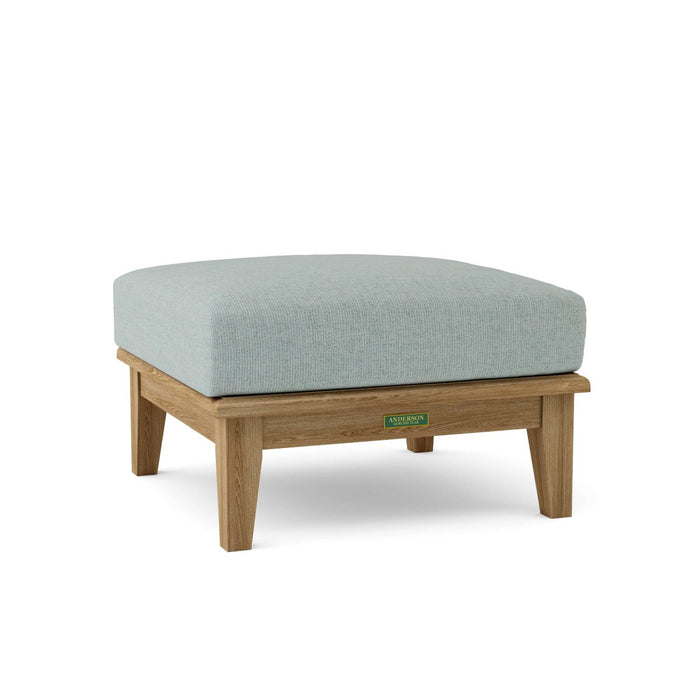 Teak Deep Seating Ottoman - Brianna - Teak HQ™