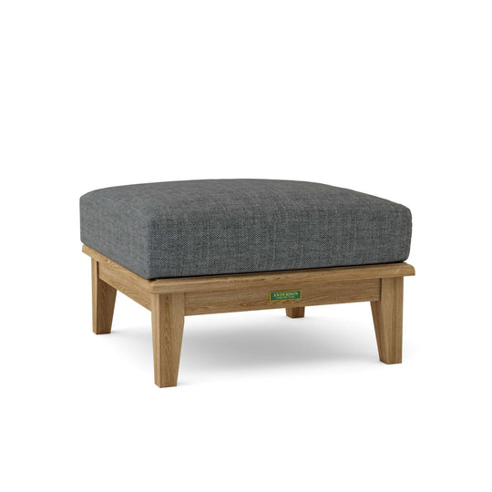 Teak Deep Seating Ottoman - Brianna - Teak HQ™