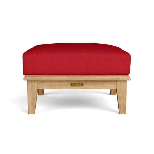 Teak Deep Seating Ottoman - Brianna - Teak HQ™