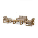 Teak Deep Seating Patio Furniture - Capistrano 5 - Piece Set - Teak HQ™