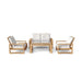 Teak Deep Seating Patio Furniture - Capistrano 5 - Piece Set - Teak HQ™