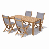Teak Dinette Set - Comfort (Table) & Sailmate (4 Chairs)