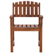Teak Dining Arm Chair - by All Things Cedar - Teak HQ™