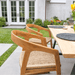 Teak Dining Chair With Rounded Back - Solara - Teak HQ™