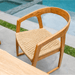 Teak Dining Chair With Rounded Back - Solara - Teak HQ™