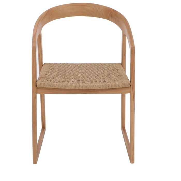 Teak Dining Chair With Rounded Back - Solara - Teak HQ™