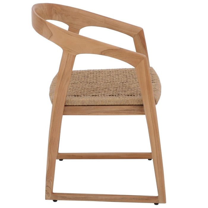 Teak Dining Chair With Rounded Back - Solara - Teak HQ™