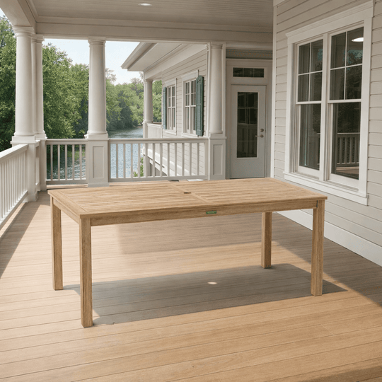 Teak Dining Outdoor Table (70" Long Rectangle) - Bahama - Teak HQ™