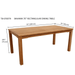 Teak Dining Outdoor Table (70" Long Rectangle) - Bahama - Teak HQ™