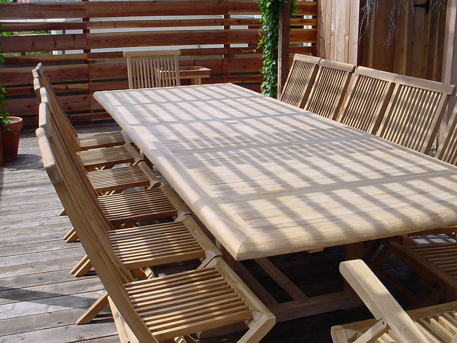 Teak Dining Set for 14 - Valencia (Table) & Classic (Chairs) - Teak HQ™