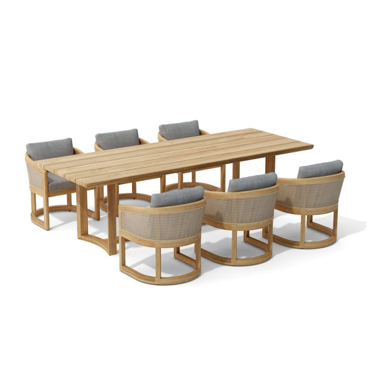 Teak Dining Set for 6 - Catania - Teak HQ™