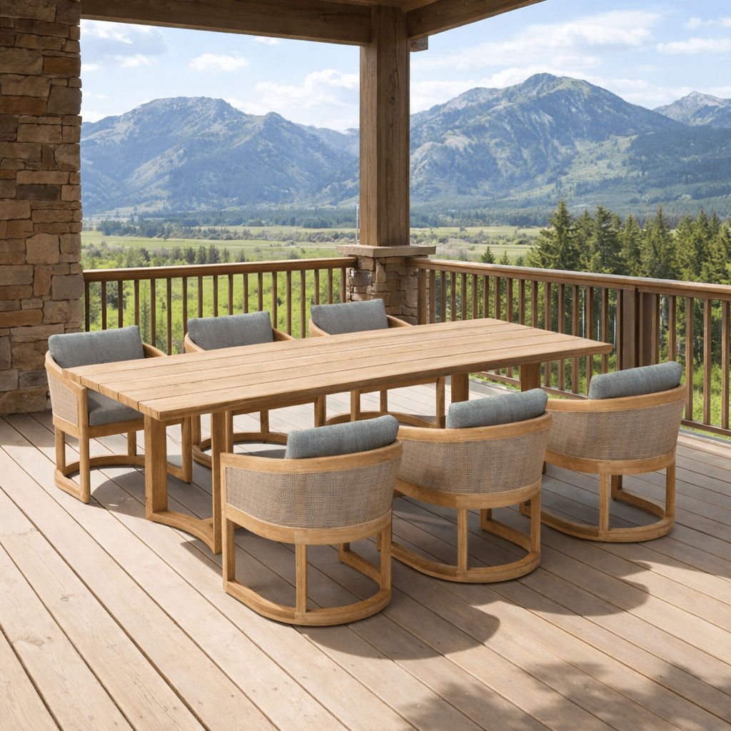Teak Dining Set for 6 - Catania - Teak HQ™