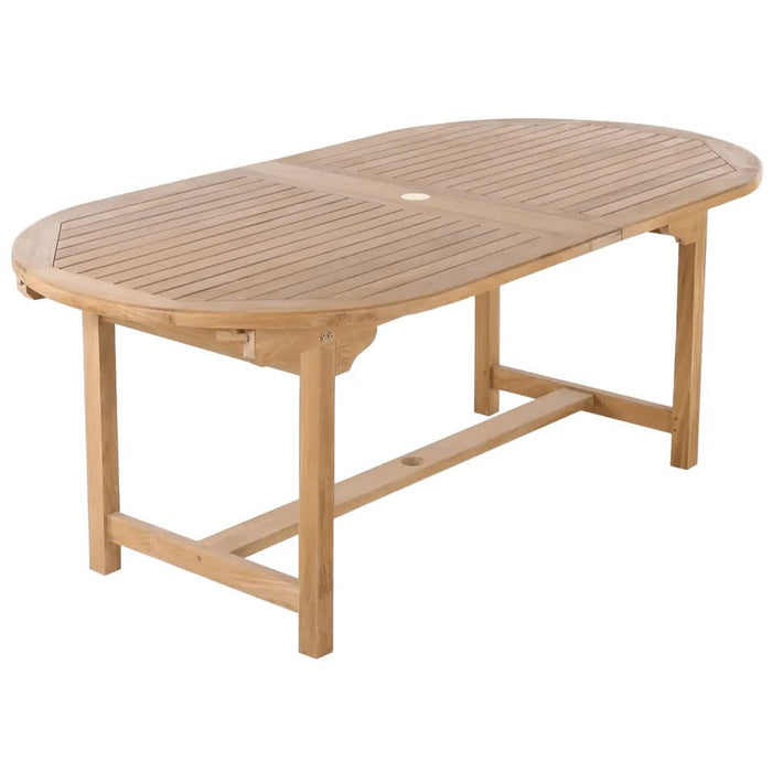 Teak Dining Set With Extendable Table + 4 Arm Chairs (Haven) - Teak HQ™